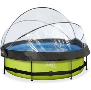 Bazén s krytem a filtrací Lime pool Exit Toys kruhový ocelová konstrukce 300*76 cm zelený od 6 let