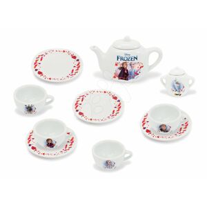 Porcelánová čajová souprava Ledové Království Frozen Disney Smoby s čajníkem šálky a talířky 12 dílů