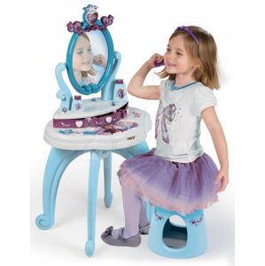 Kosmetický stolek Frozen 2 Disney 2v1 Smoby se židlí a 10 doplňků