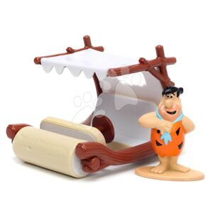 Autíčko Flintstoneovi The Flintstones Vehicle Jada kovové s figurkou Fred délka 12,3 cm 1:32