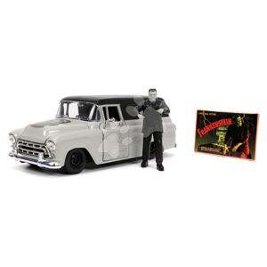 Autíčko Chevy Suburban 1957 Jada kovové s otevíracími částmi a figurkou Frankenstein délka 20 cm 1:24