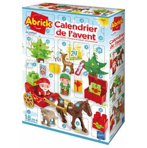 Adventní kalendář 2020 Abrick Écoiffier Mikuláš se sáňkami a lesními zvířátky, 24 dílů od 18 měsíců