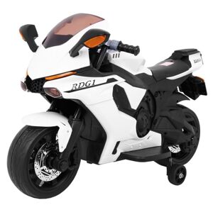 mamido Dětská elektrická motorka R1 Superbike bílá
