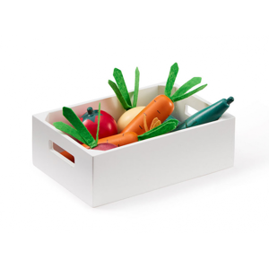 Kids Concept Dřevěná zelenina v bedýnce - Bistro