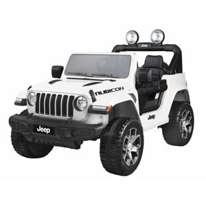 mamido  Dětské elektrické autíčko Jeep Wrangler Rubicon 4x4 bílá