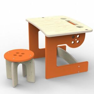 Dětský mini psací stůl se stoličkou barva: oranžová