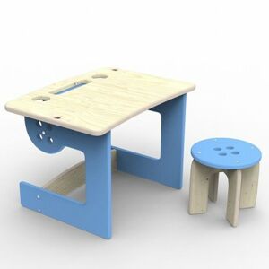 Dětský mini psací stůl se stoličkou barva: Modrá