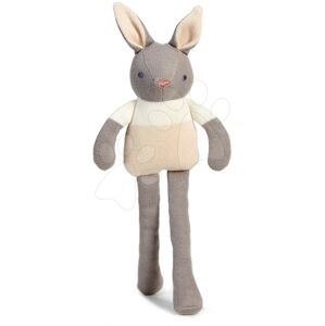 Panenka pletená zajíček Baby Threads Grey Bunny ThreadBear 35 cm šedý z jemné měkké bavlny od 0 měsíců