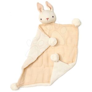 Zajíček pletený na mazlení Baby Threads Cream Bunny Comforter ThreadBear krémový 42 cm z jemné měkké bavlny od 0 měsíců