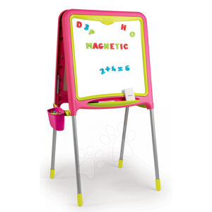 Magnetická oboustranná školní tabule Activity Smoby 410303 růžová