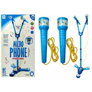 mamido  Dětský mikrofon s karaoke modrý