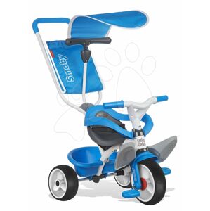 Smoby dětská tříkolka s ohrádkou Baby Balade Blue 444208 modro bílá