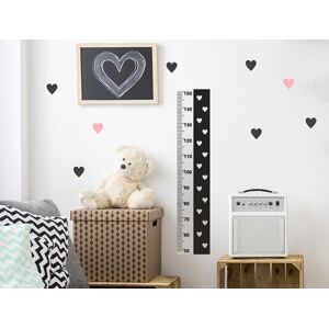 Pastelowe Love Nálepka na zeď - dětský metr srdce barva: černá