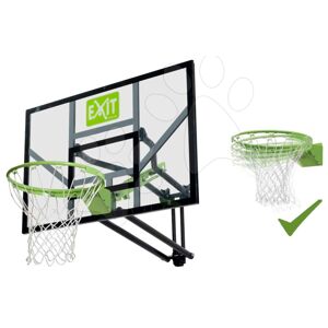 Basketbalová konstrukce s deskou a flexibilním košem Galaxy wall mounted basketball Exit Toys ocelová uchycení na zeď nastavitelná výška
