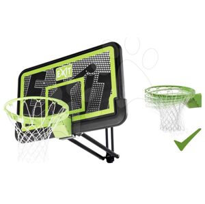 Basketbalová konstrukce s deskou a flexibilním košem Galaxy wall mount system black edition Exit Toys ocelová uchycení na zeď nastavitelná výška