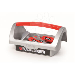 SMOBY košík s pracovním nářadím Black&Decker 500245 stříbrno-červený