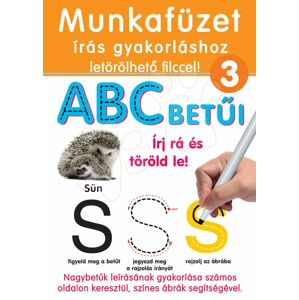 Naučná hra tabule Piš a smaž Dohány sešit 3 oranžová – Učíme se psát velkou ABC pomocí obrázků