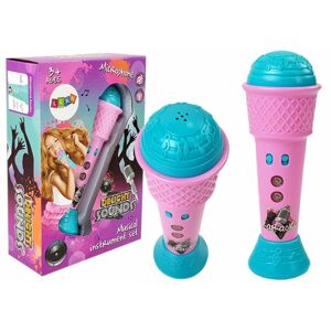 mamido  Dětský karaoke mikrofon modro růžový