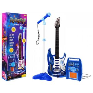 mamido  Dětská elektrická kytara modrá