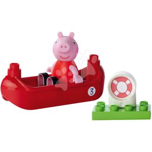 Stavebnice Peppa Pig Starter Set PlayBig Bloxx BIG s figurkou – s člunem od 1,5-5 let