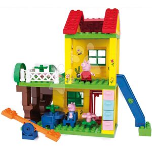 Stavebnice Peppa Pig Play House PlayBig Bloxx BIG domeček se skluzavkou a houpačkou 2 postavičky 72 dílů od 1,5-5 let