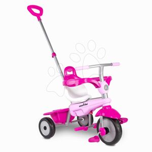 Tříkolka s vodicí tyčí Lollipop Pink SmarTrike s tlumičem a volnoběhem růžová od 10 měsíců
