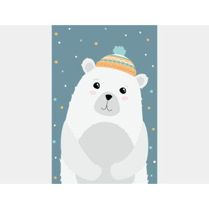 ELIS DESIGN lední medvídek na plakátě rozměr: 20 x 30 cm
