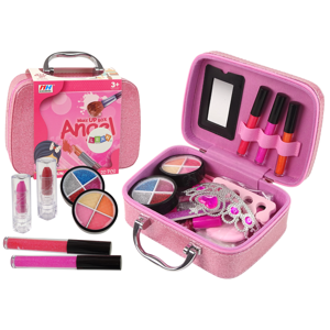 mamido  Make-up sada pro děti Kosmetika růžový třpytivý kufr