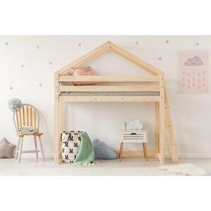 ADEKO Vyvýšená postel domeček clasic Play side rozměr lůžka: 70 x 140 cm
