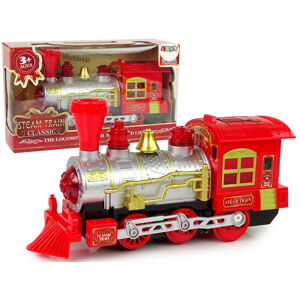 mamido  Vánoční lokomotiva Světla Zvuk červená na baterky