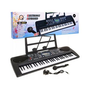 mamido  Dětský keyboard s mikrofonem stojánem USB MP3 MQ6159UFB