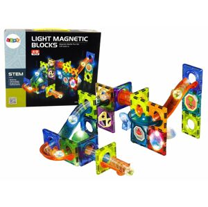 Mamido  Mamido Magnetická svítící stavebnice kuličková dráha 49 dílů