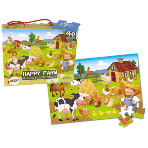 mamido  Dětské puzzle Zvířata na farmě 48 dílků