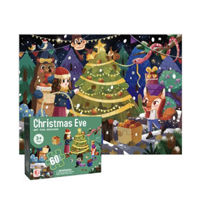mamido  Dětské puzzle Vánoční přípravy 60 dílků