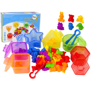 mamido  Vzdělávací Montessori hračka Třídění zvířátek 36 kusů