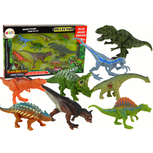 mamido  Sada barevných figurek Dinosaurů 8 kusů