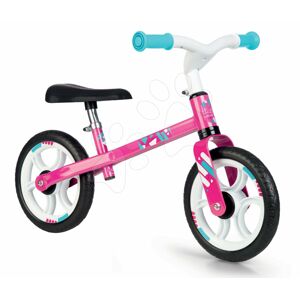 Smoby balanční odrážedlo First Bike Pink s kovovou konstrukcí a nastavitelným sedadlem 770205