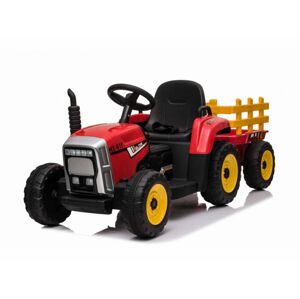 Mamido  Mamido Elektrický traktor s vlečkou T2 červený 12V7Ah EVA kola