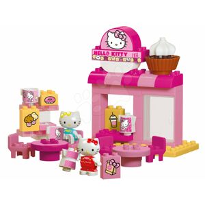 Stavebnice PlayBIG Bloxx Cafe BIG Hello Kitty v kavárně s kamarádkou 2 figurky 45 dílů od 1,5-5 let