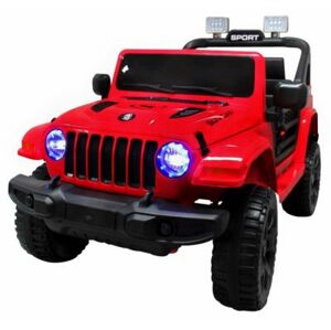 mamido  Velký červený Jeep X10 s dvěma motory - Houpačka
