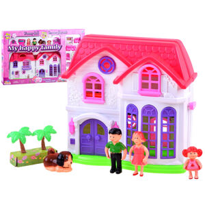 mamido  Rozkládací domeček s nábytkem pro panenky