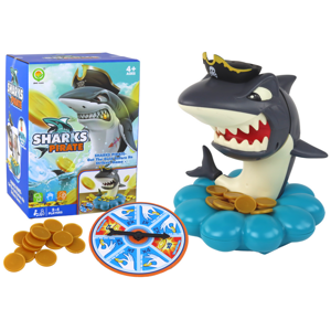 mamido  Hra na Zručnost Pirátský Žralok Vystřelující Mince Kolo Štěstí