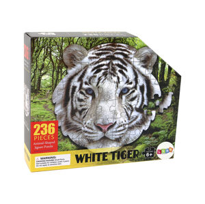 mamido  Puzzle Hlava bílého tygra 236 dílků