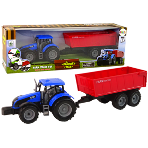 mamido  Traktor s přívěsem Zemědělské vozidlo Farma Modrý