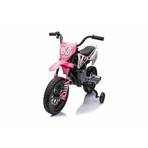 mamido  Dětská elektrická motorka Cross Pantone 361C růžová