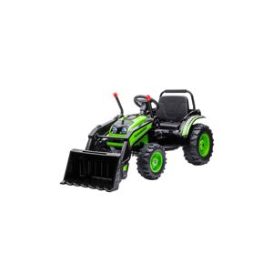 mamido  Dětský elektrický traktor s lopatou zelený