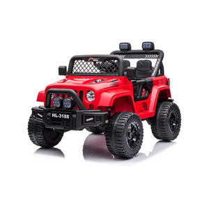 Mamido  Mamido Dětské elektrické autíčko Jeep Power 4x4 červené
