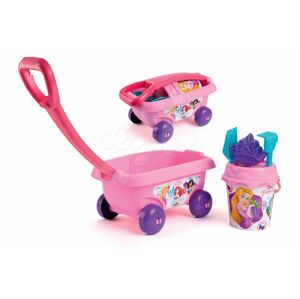 Smoby dětský vozík na tahání Disney Princess s kbelík setem do písku 867008