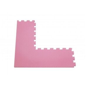 ELIS DESIGN Rohový díl pěnového puzzle podložky premium barva: světle růžová