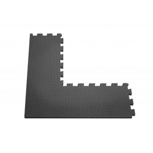 ELIS DESIGN Rohový díl pěnového puzzle podložky premium barva: černá